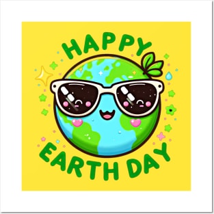 Happy earth day design Posters and Art